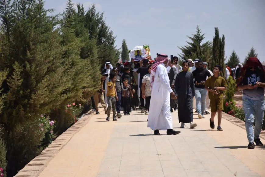 تشييع جثمان مقاتل قسد في تل كوجر 