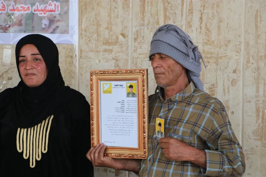 مزار الشهيد دجوار في الحسكة يحتضن جثمان مقاتل قسد محمد العوض