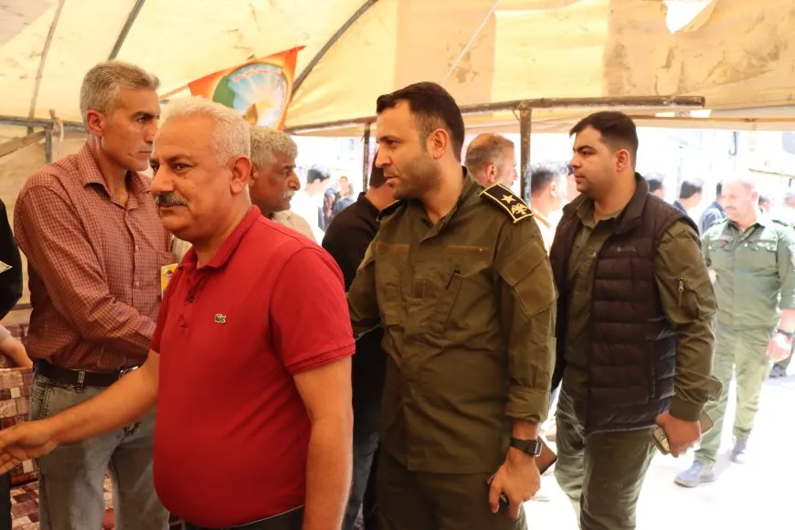 تقديم واجب العزاء لذوي الشهيد جكر كلو