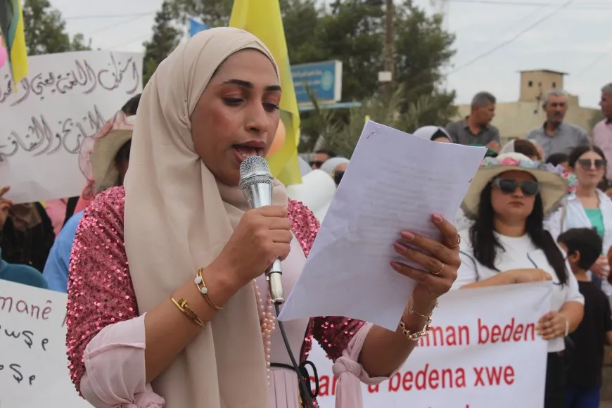 مسيرات جماهيرية حاشدة في الجزيرة تدعو للاعتراف باللغة الكردية دستورياً