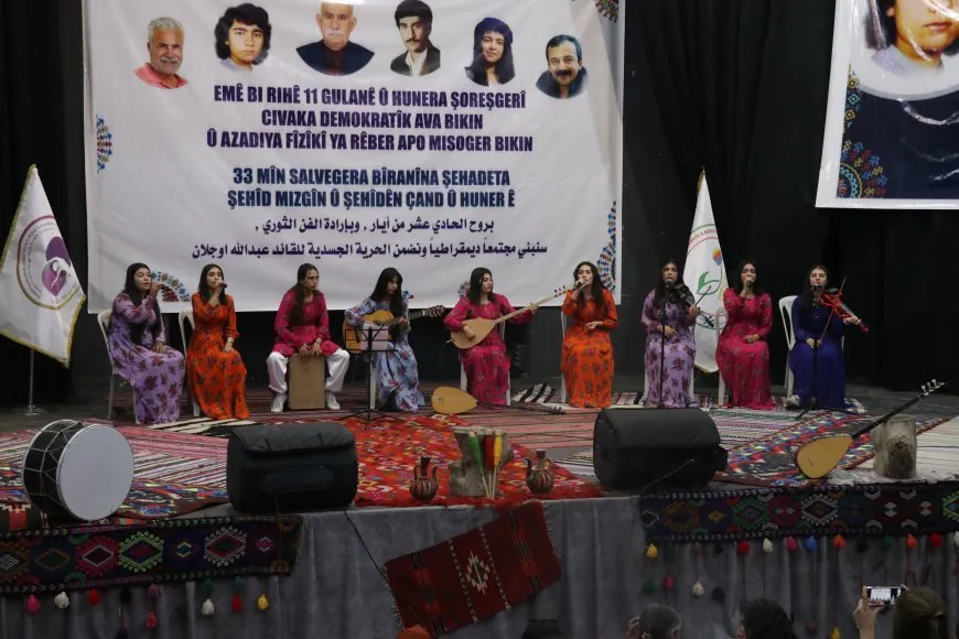 إحياء الذكرى الـ 33 لاستشهاد الفنانة مزكين في قامشلو