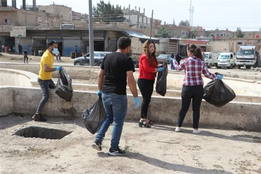 مبادرة في حي النشوة بالحسكة لتعزيز الوعي البيئي والمسؤولية المجتمعية