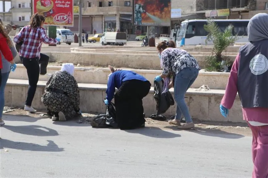 مبادرة في حي النشوة بالحسكة لتعزيز الوعي البيئي والمسؤولية المجتمعية