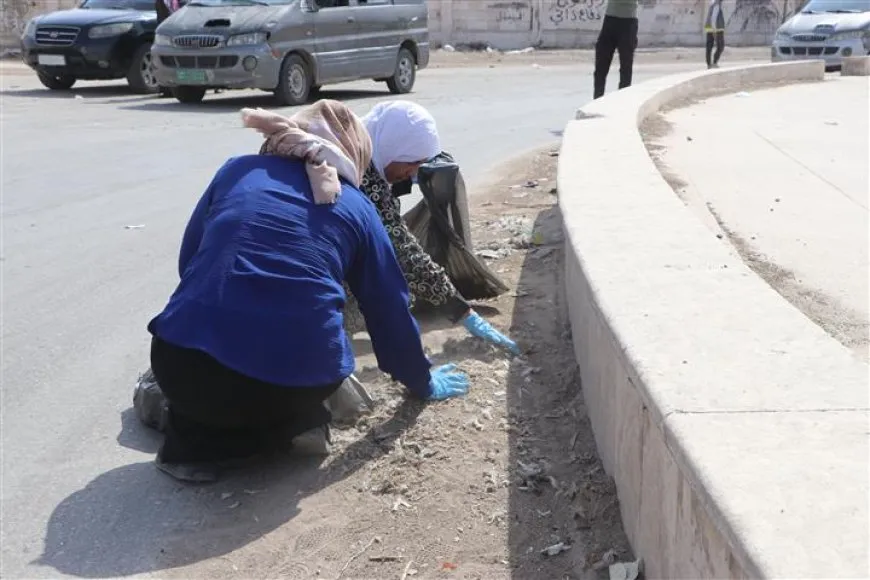 مبادرة في حي النشوة بالحسكة لتعزيز الوعي البيئي والمسؤولية المجتمعية