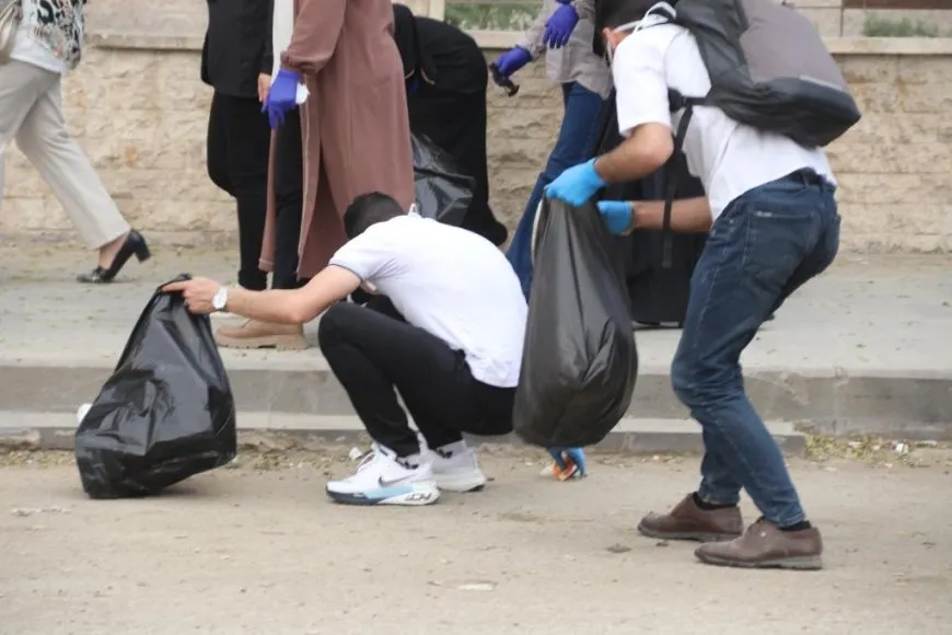 استمرار مبادرة النظافة في مقاطعة الرقة