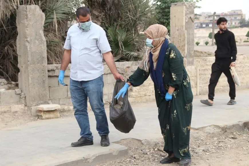 استمرار مبادرة النظافة في مقاطعة الرقة