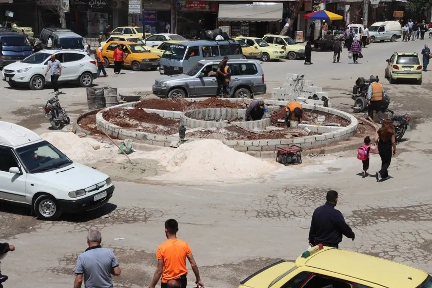 البدء ببناء دوّار جديد  في حي الأشرفية لتحسين الحركة المرورية