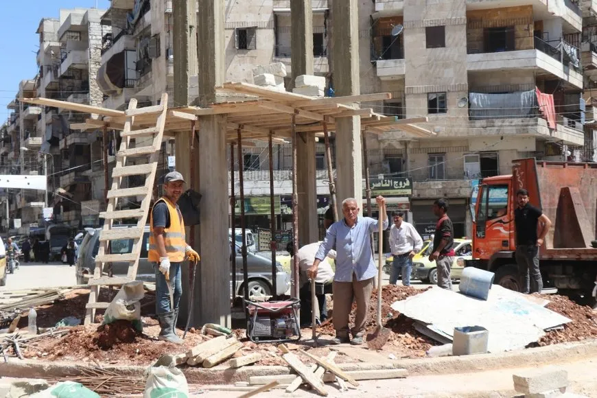 البدء ببناء دوّار جديد  في حي الأشرفية لتحسين الحركة المرورية