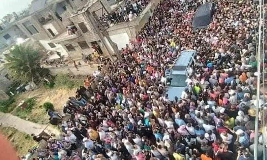 احتجاجات حاشدة في ريف حمص بعد اعتداء على أبناء الطائفة المرشدية