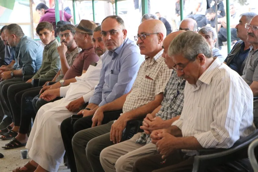 مراسم غيابية للشهيدة أوزغور أردال في مدينة قامشلو