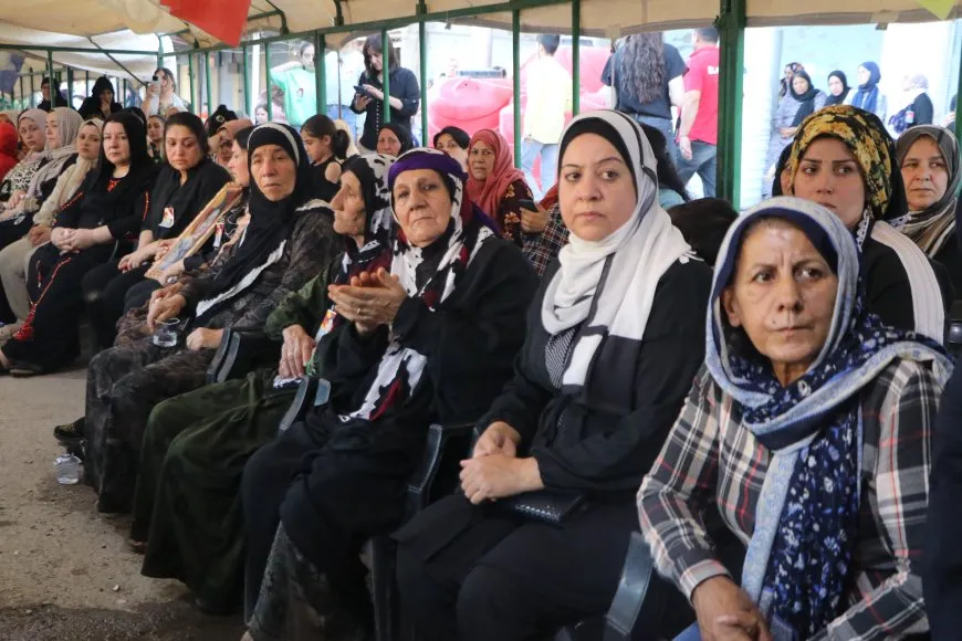 مراسم غيابية للشهيدة أوزغور أردال في مدينة قامشلو