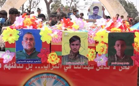 مزار مقاطعة الطبقة يحتضن 3 من أبنائها الشهداء