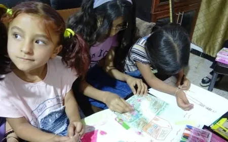 أطفال عين عيسى يرسمون لمستقبل واعد