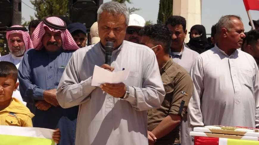 تشييع جثمان شهيد ومراسم غيابية لآخر في مقاطعة الرقة