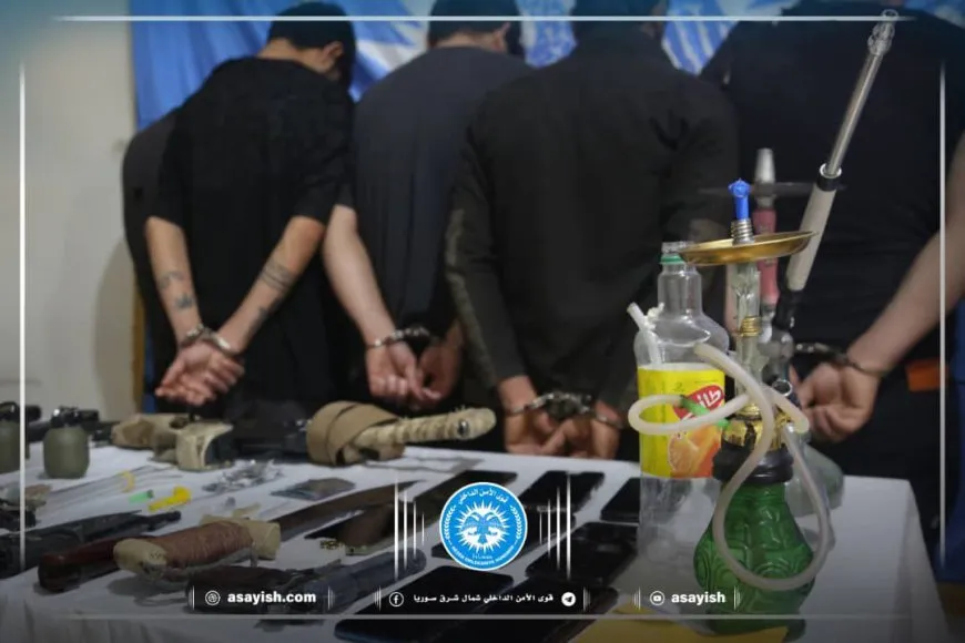 قوى الأمن تلقي القبض على سارقين ومروجين للمخدرات
