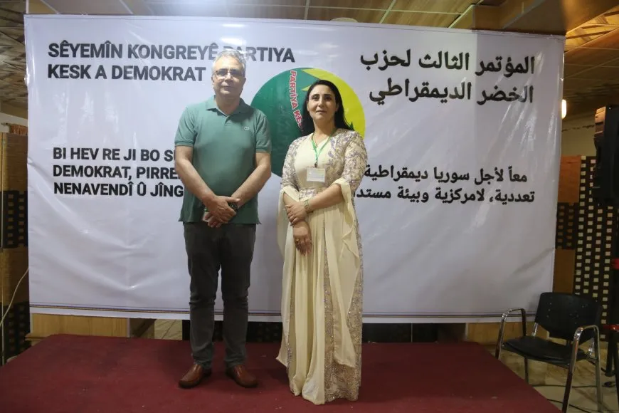 رشا عباس ولقمان أحمي رئاسة مشتركة من جديد لحزب الخضر الديمقراطي