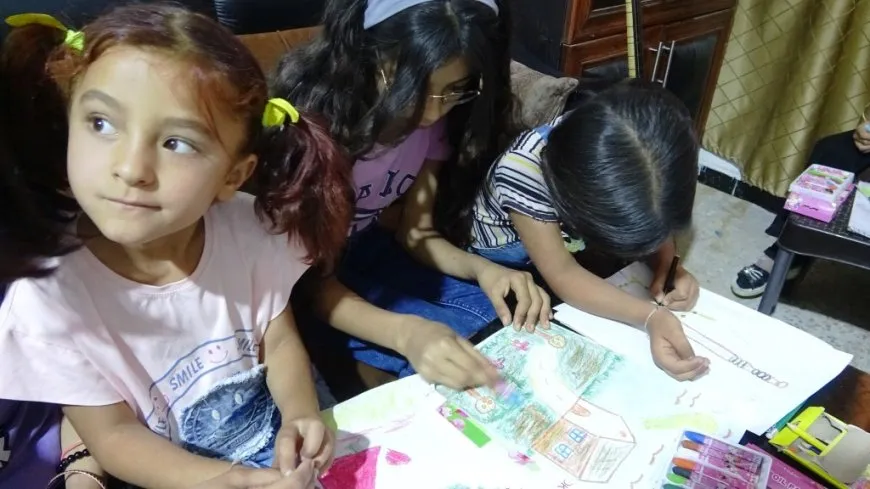 أطفال عين عيسى يرسمون لمستقبل واعد