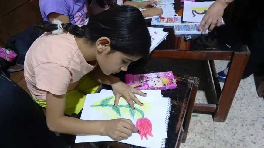 أطفال عين عيسى يرسمون لمستقبل واعد