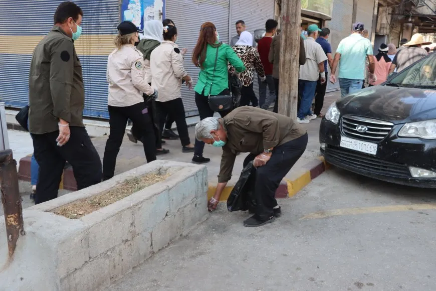 أعمال نظافة مشتركة في قامشلو تعزيزًا للوعي البيئي