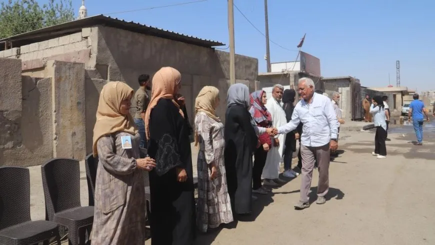 تقديم واجب العزاء لذوي مقاتل قسد سلطان ذياب الحمود في الرقة