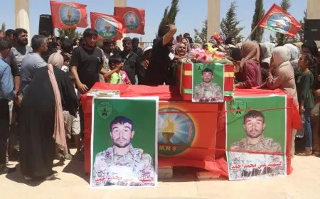 الرقة تزف شهيداً من أبنائها إلى مثواه الأخير