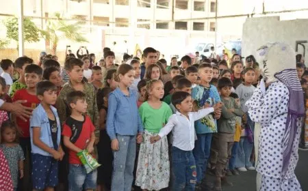 فعالية ترفيهية في الرقة لأطفال عفرين والشهباء تزرع البهجة في القلوب