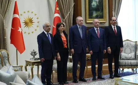 بدء اجتماع وفد إمرالي مع أردوغان في أنقرة