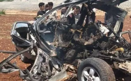 استهداف سيارة شمال إدلب
