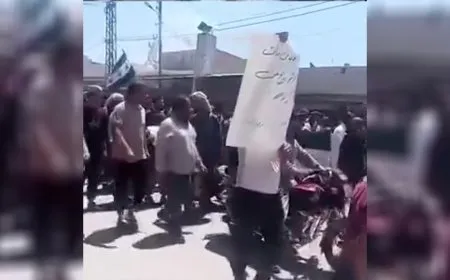 مظاهرات في تل أبيض وسلوك المحتلتين ضد الاحتلال التركي وسياساته