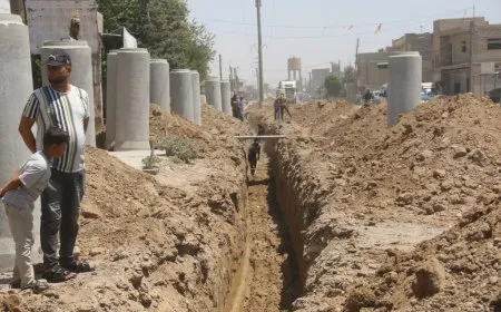 تنفيذ مشروع صرف صحي بريف دير الزور ووعود بمشاريع إضافية