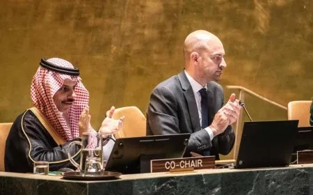 اعتماد الوثيقة الختامية لمؤتمر حل الدولتين برعاية سعودية فرنسية