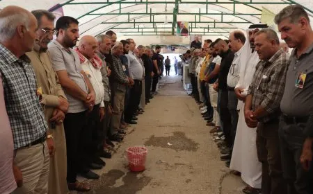تقديم واجب العزاء لذوي الشهيد عبد السلام حاجي في قامشلو