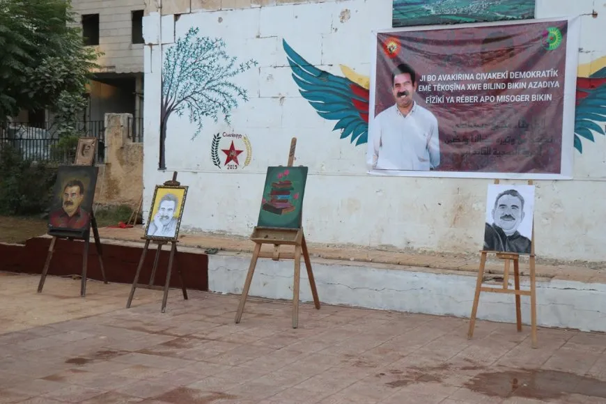 معرض فني في حلب يبرز دور الفن في تجسيد مقاومة القائد عبد الله أوجلان