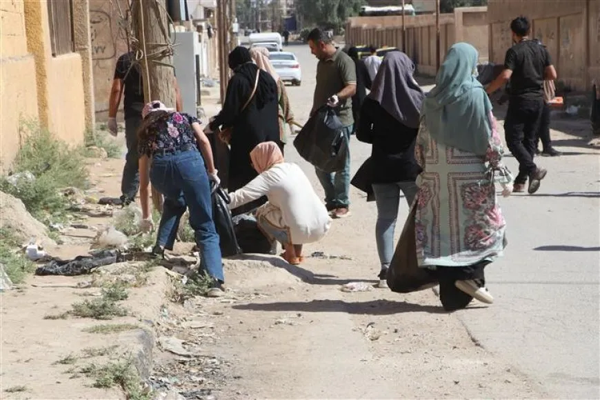 أعمال النظافة والتوعية البيئية تتواصل في أحياء الحسكة