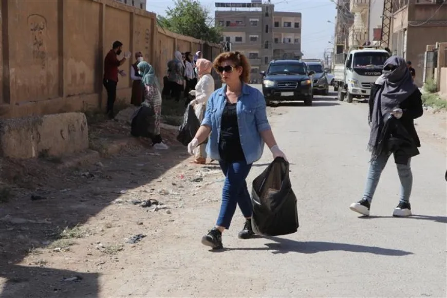 أعمال النظافة والتوعية البيئية تتواصل في أحياء الحسكة