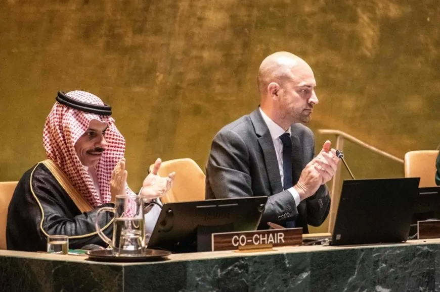 اعتماد الوثيقة الختامية لمؤتمر حل الدولتين برعاية سعودية فرنسية