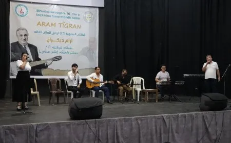 استذكار الفنان آرام ديكران في مدينة قامشلو