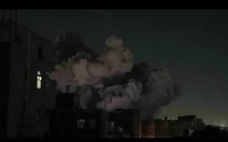 قصف إسرائيلي يستهدف محطة كهرباء صنعاء