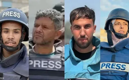 مقتل 15 شخصاً بينهم 5 صحفيين بغارة إسرائيلية على غزة