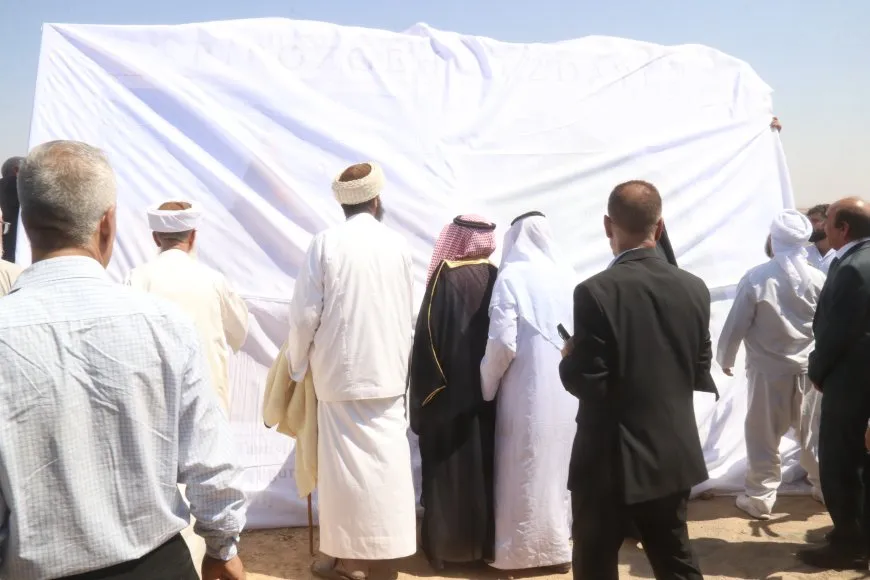 وضع حجر الأساس لبناء مقام ديني للإيزيديين في عامودا