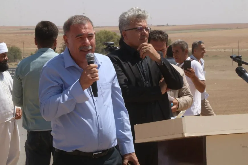 وضع حجر الأساس لبناء مقام ديني للإيزيديين في عامودا