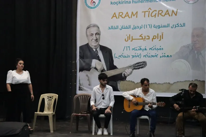 استذكار الفنان آرام ديكران في مدينة قامشلو