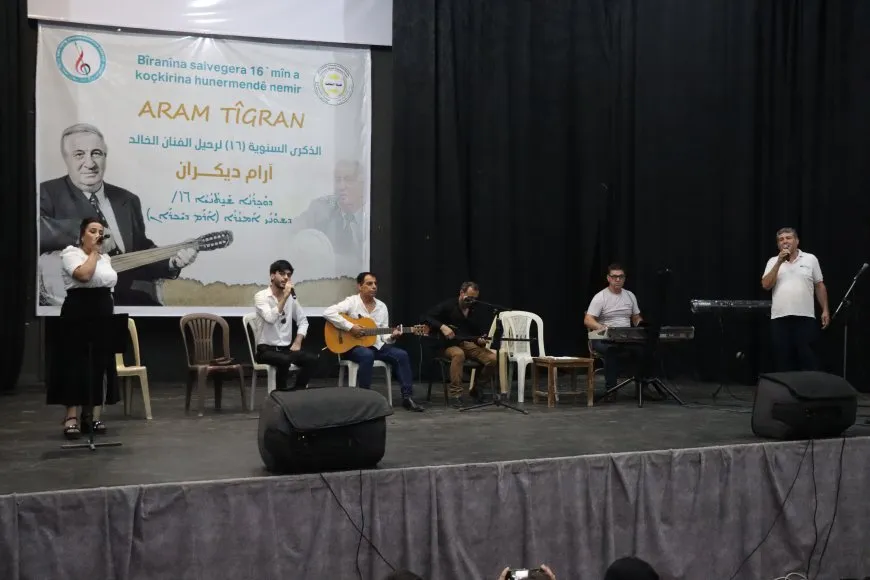 استذكار الفنان آرام ديكران في مدينة قامشلو