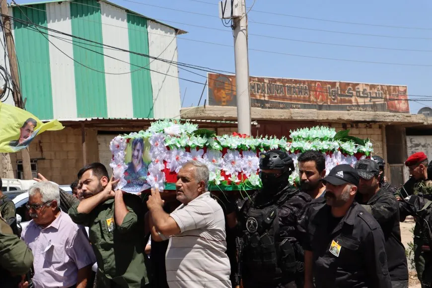 توجّه موكب جثمان القيادي الشهيد نورالدين صوفي من تربه سبيه إلى قامشلو