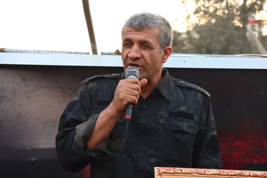 تجديد العهد للقيادي الشهيد نور الدين صوفي خلال مراسم تقديم العزاء