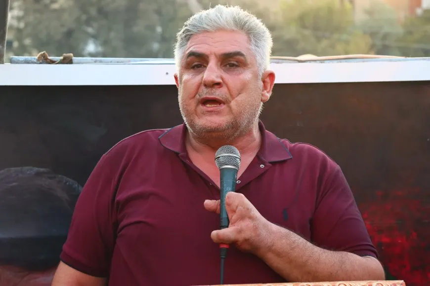 تجديد العهد للقيادي الشهيد نور الدين صوفي خلال مراسم تقديم العزاء