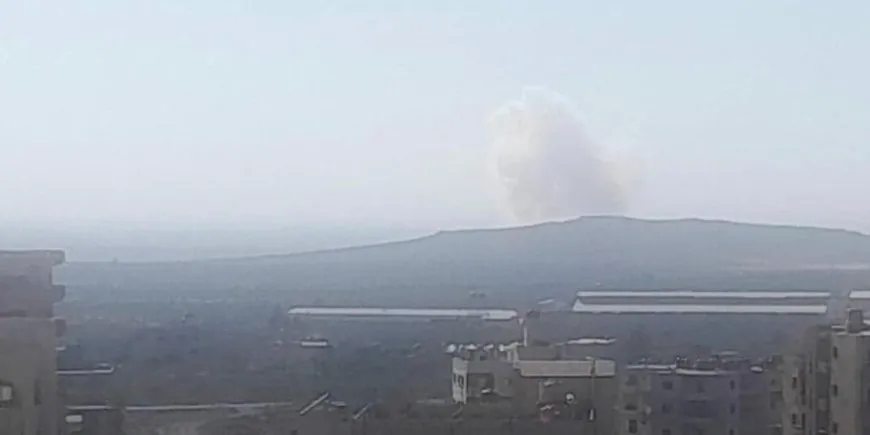 انفجار عنيف وغارة إسرائيلية في ريف السويداء
