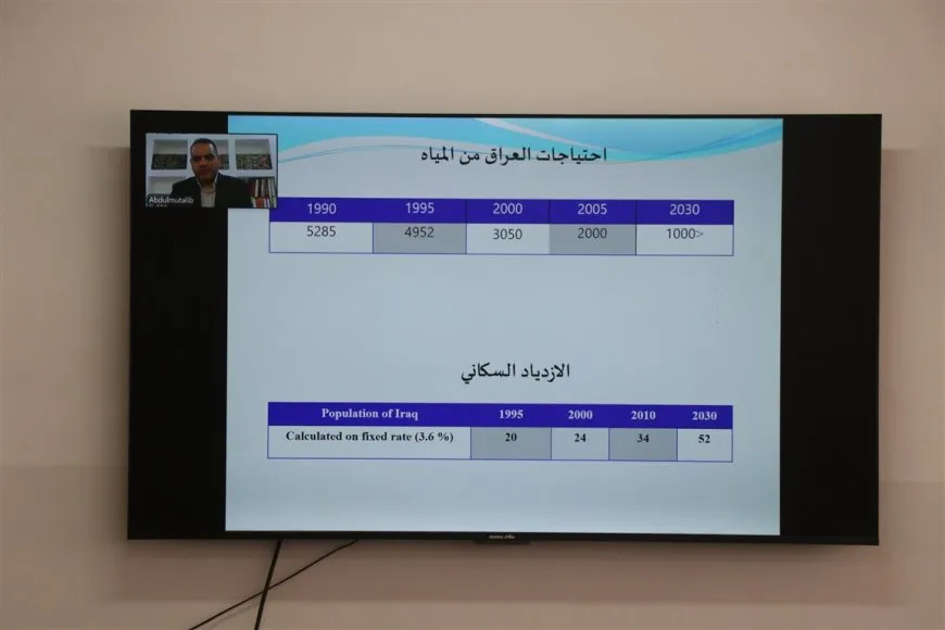 جلسة علمية حول الإدارة المستدامة لحوضَي دجلة والفرات 