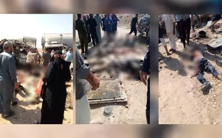 حادث سير مأساوي على طريق الحسكة - الشدادي