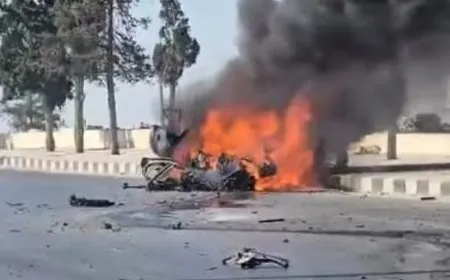 قتيلان في استهداف مسيّرة لسيارة قرب مطار حلب